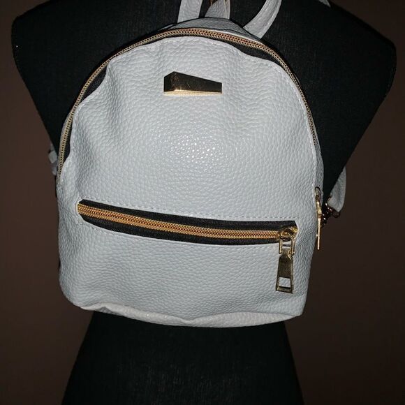 Mini Light Gray Backpack - Picture 2 of 3